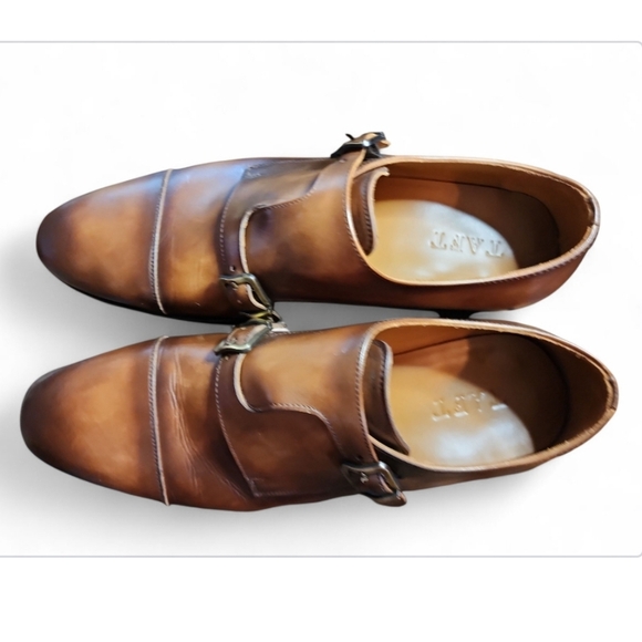 TAFT Prince Monk Double Strap Men Oxford Loafers Brown 42/US 9 Timeless Classic - Picture 8 of 12